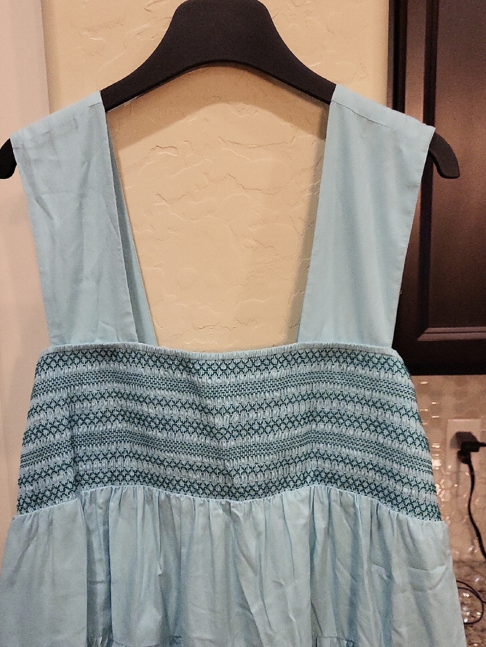 NWT Anthropologie Smocked Cotton Dress Size Large